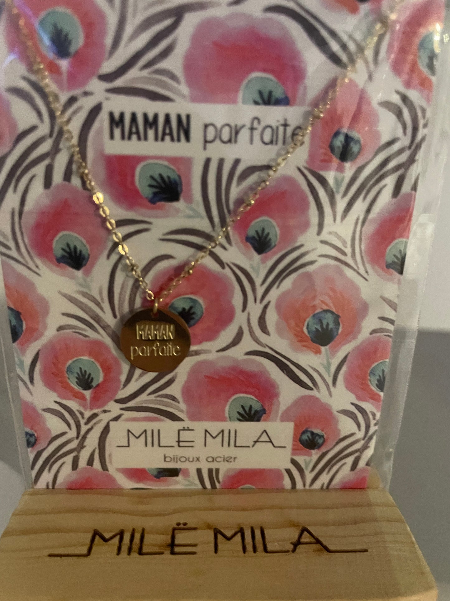 Colliers à messages « Maman »