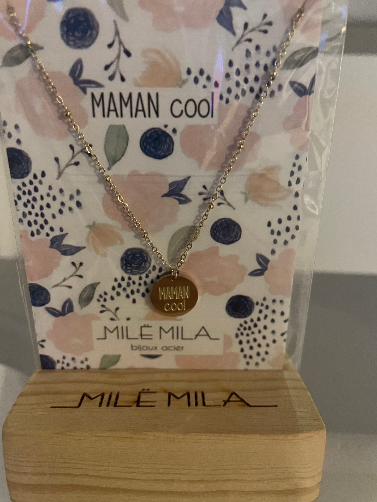 Colliers à messages « Maman »