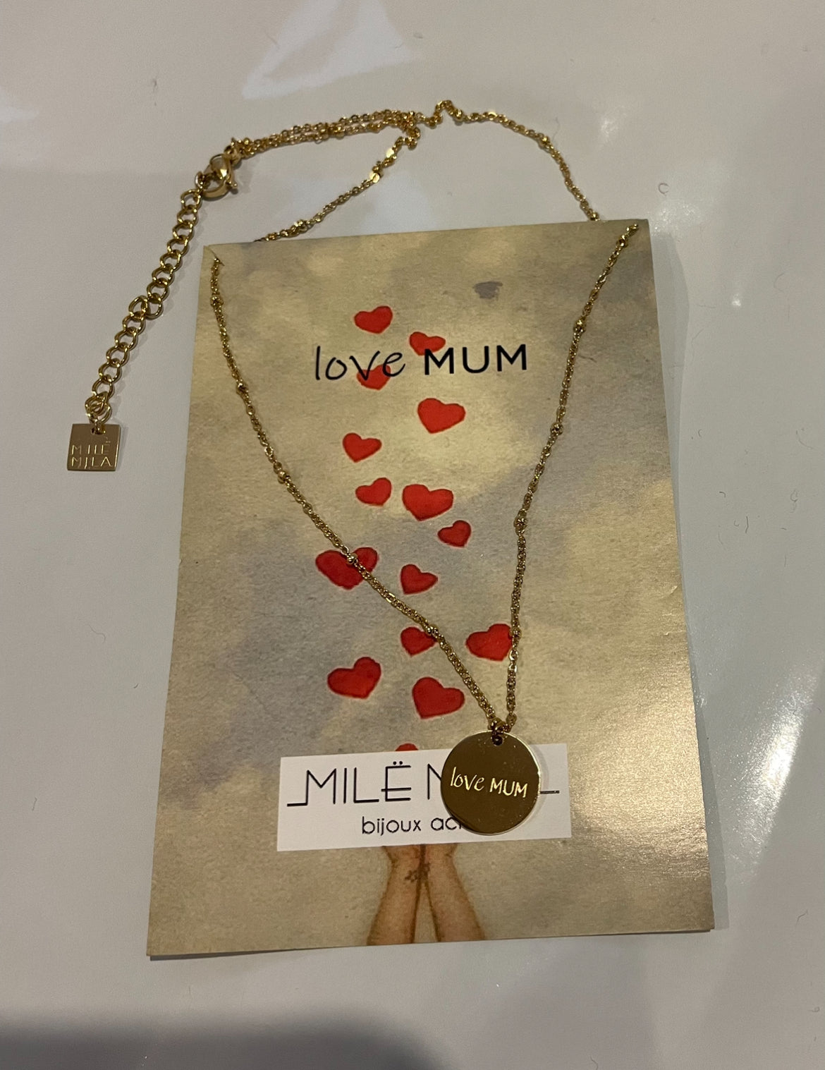 Colliers à messages « Maman »