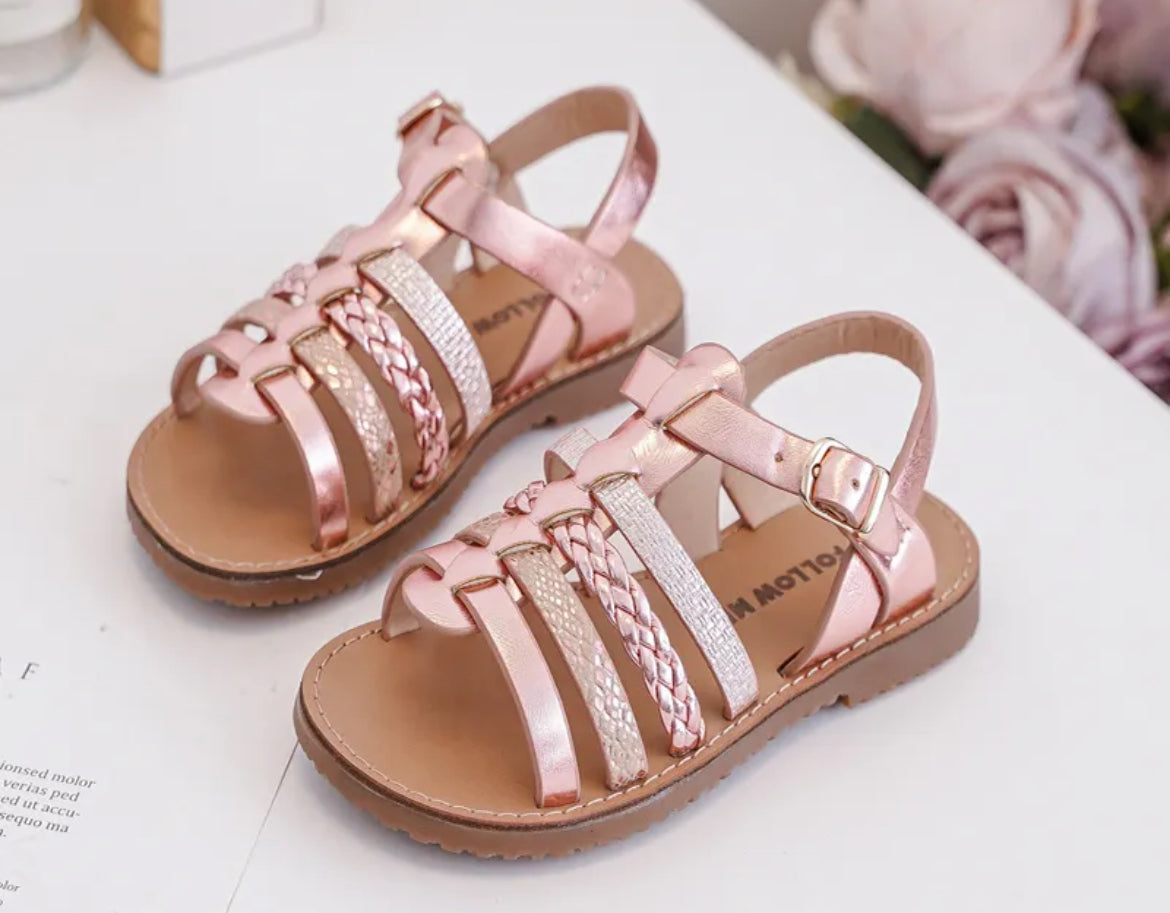 Sandale rose brillante