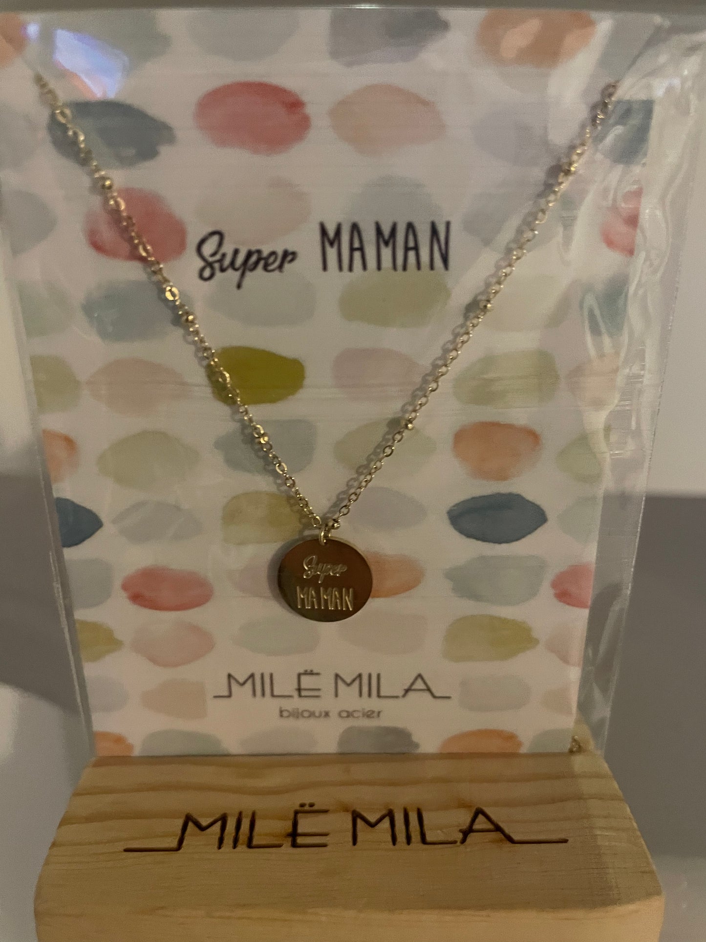 Colliers à messages « Maman »