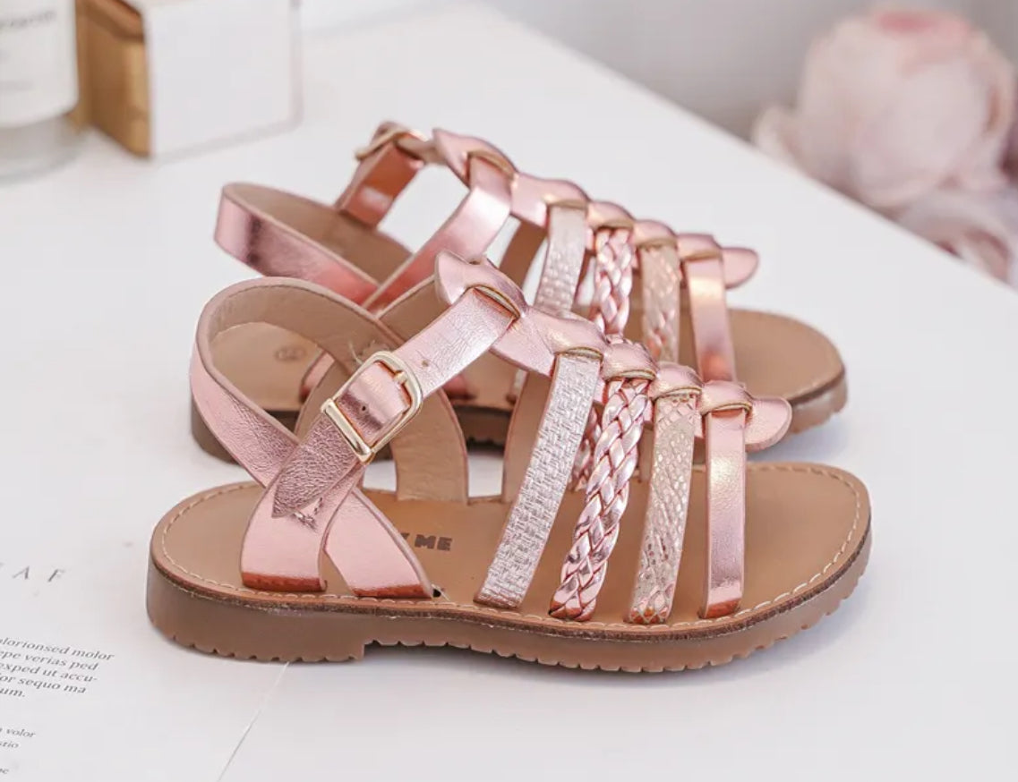 Sandale rose brillante