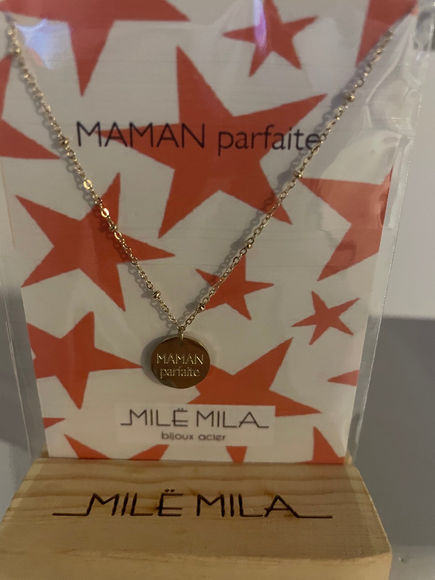 Colliers à messages « Maman »