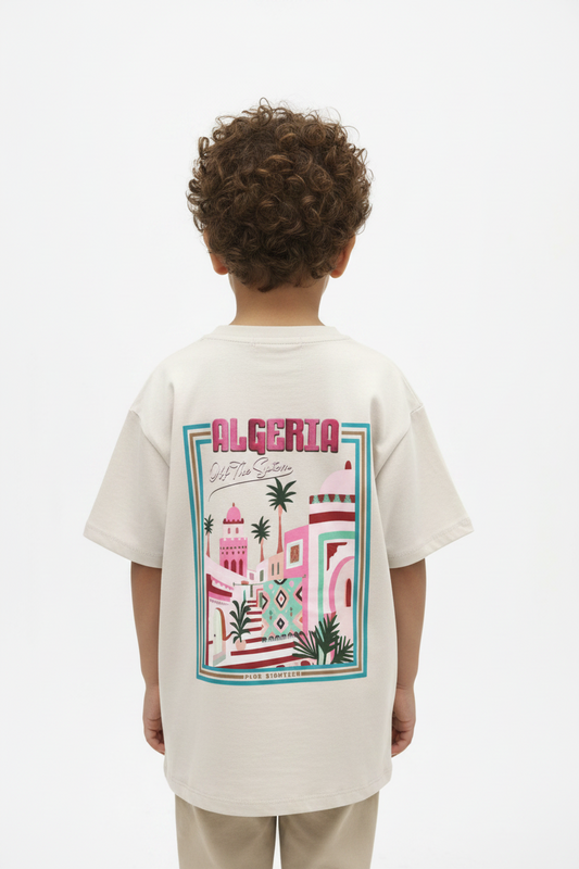 TEE shirt Algérie rose, jaune ou beige