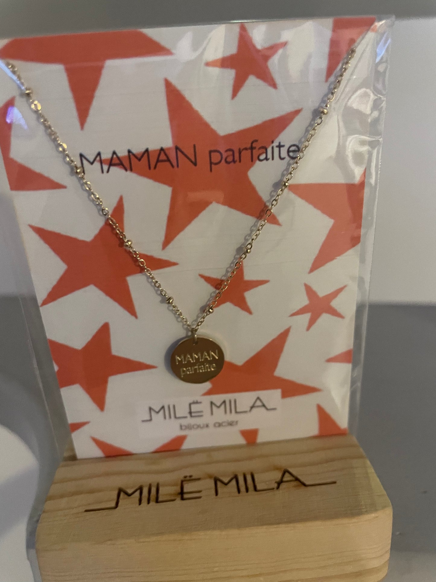 Colliers à messages « Maman »