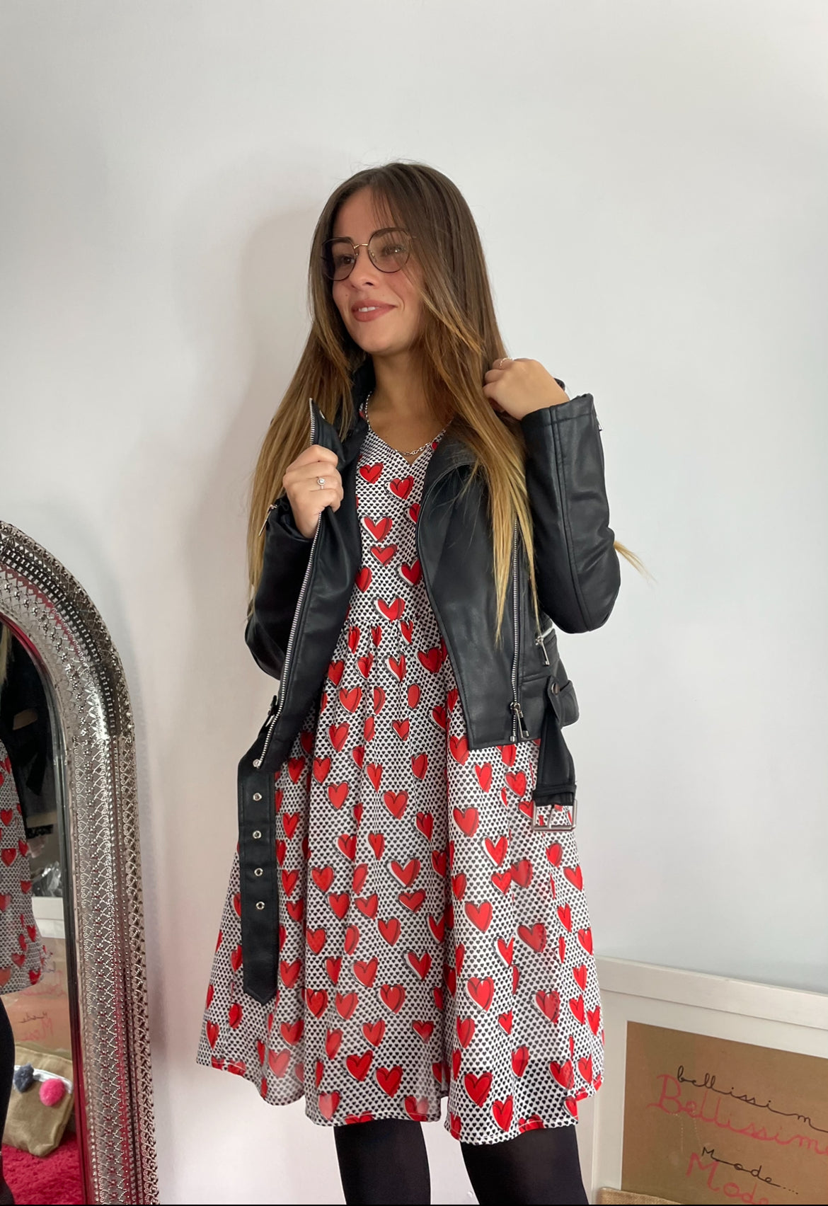 Robe cœurs avec poches