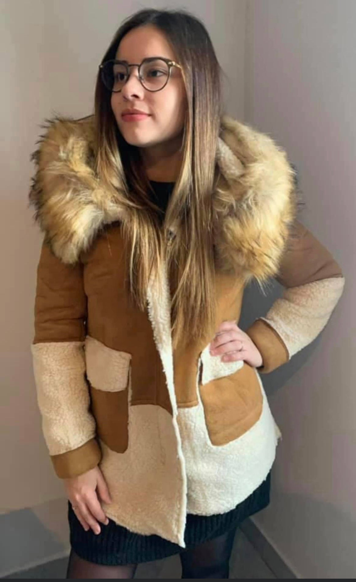 Manteau avec fourrure