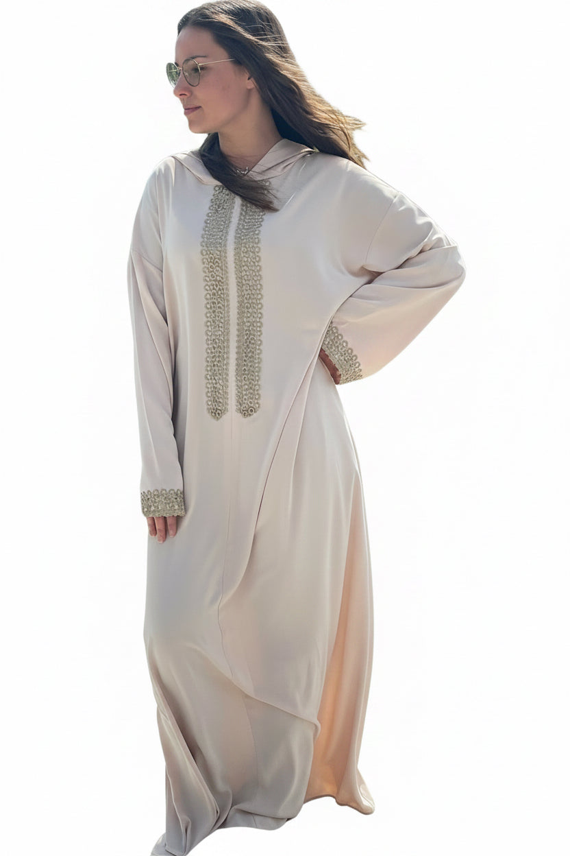 Djellaba beige marrakchia
