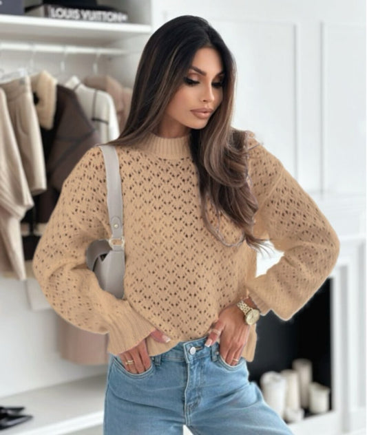 Pull ajouré doux