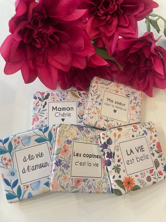 Miroir de poche à messages Milë Mila