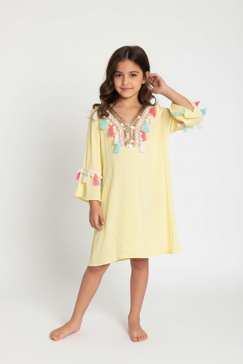 Tunique orientale jaune