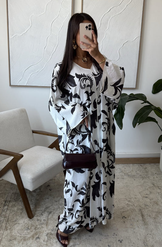 Robe abaya à motifs « Grande Taille »