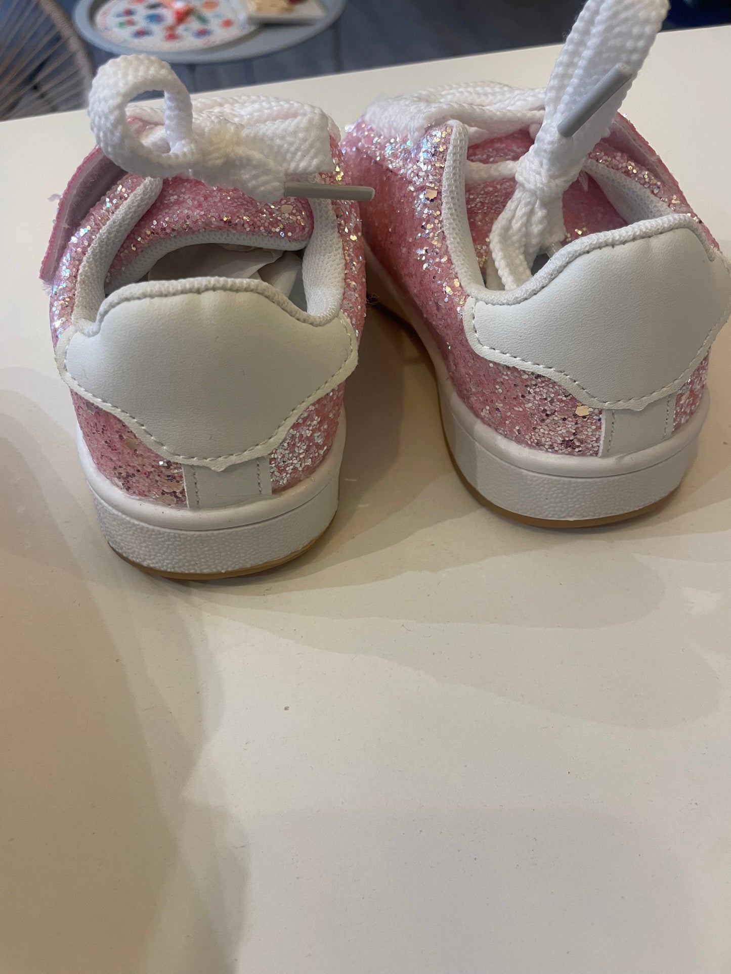 Baskets paillettes à scratch