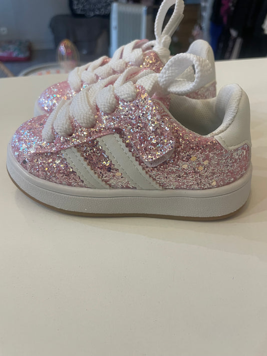 Baskets paillettes à scratch