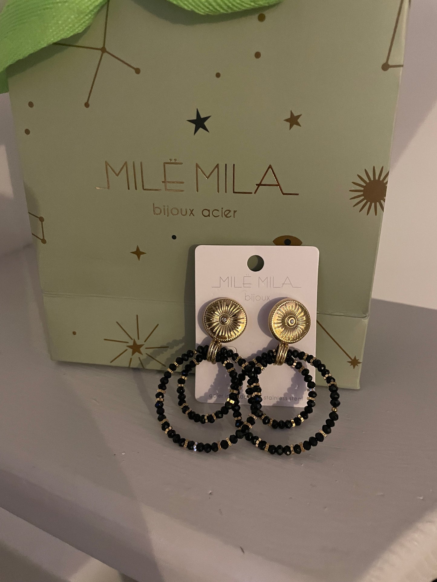 Boucles d’oreilles soleil