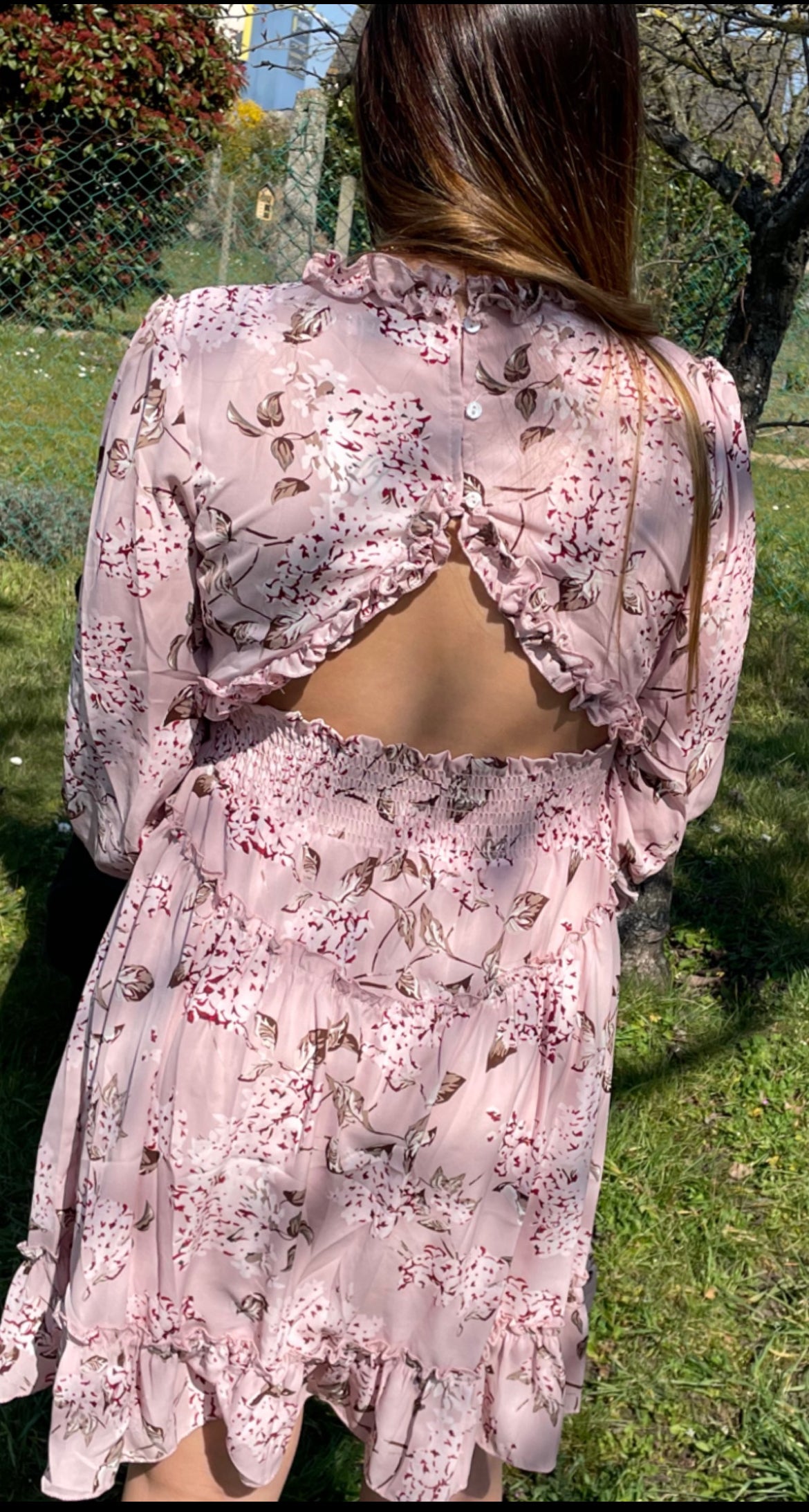 Robe rose / dos nue