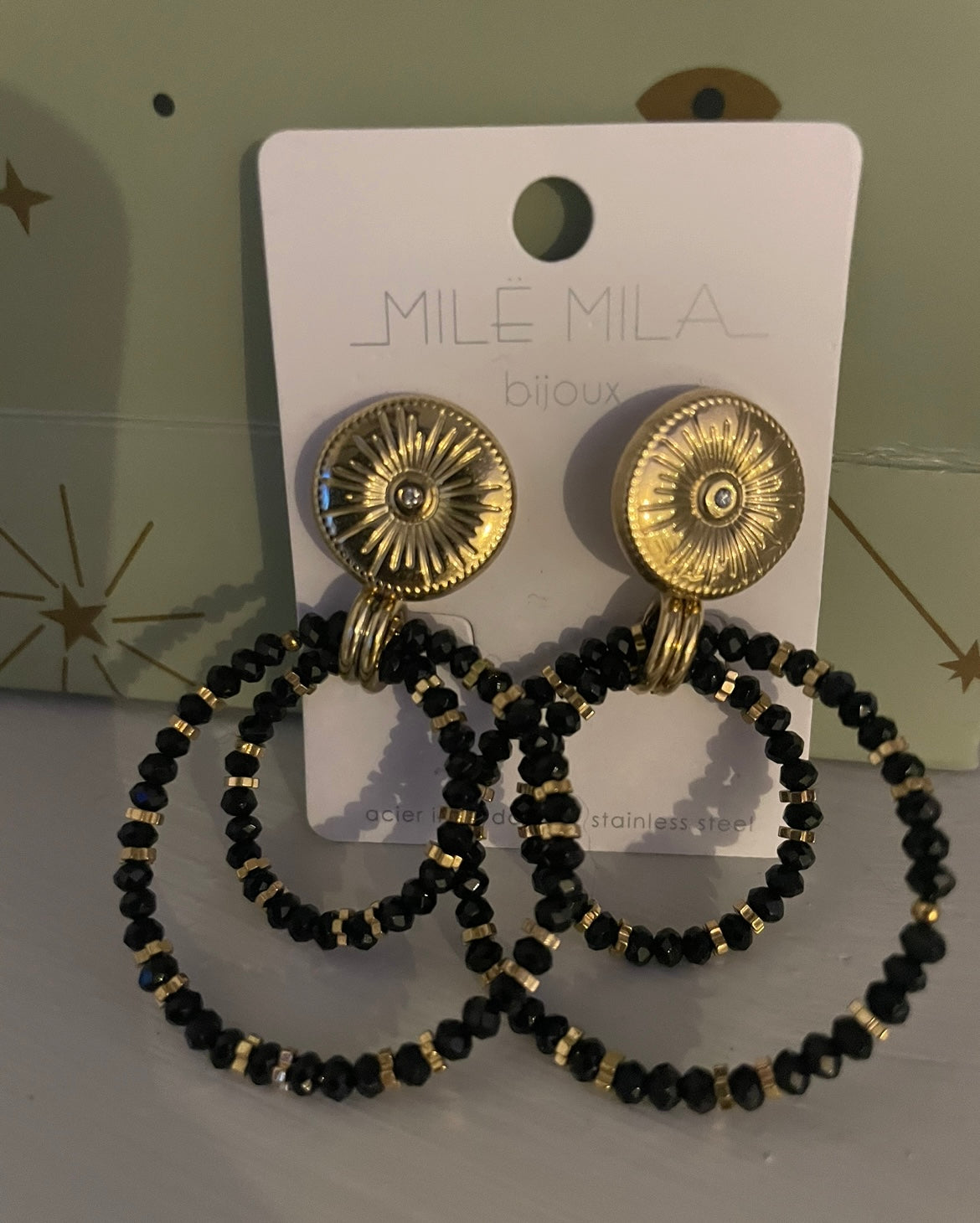 Boucles d’oreilles soleil