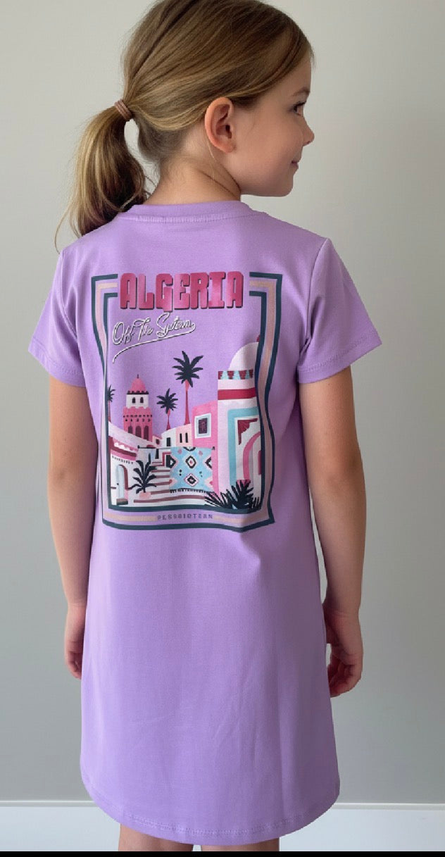 Robe parme avec image Algérie