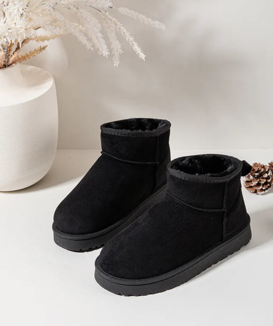 Bottines fourrées couleur noire