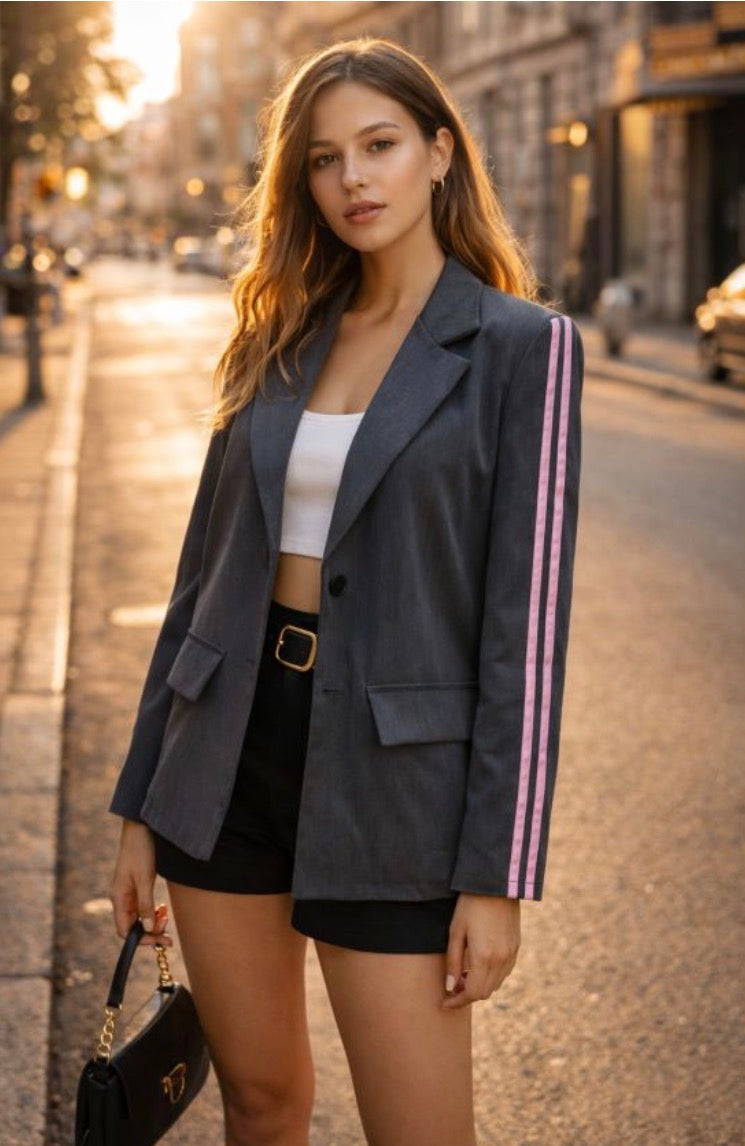 Blazer avec 2 bandes