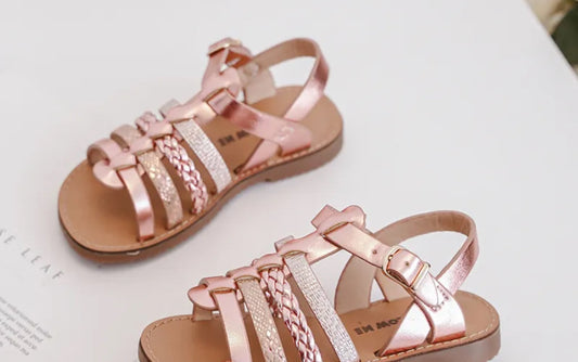Sandale rose brillante