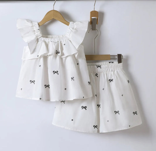 Ensemble débardeur et short a poches avec motifs