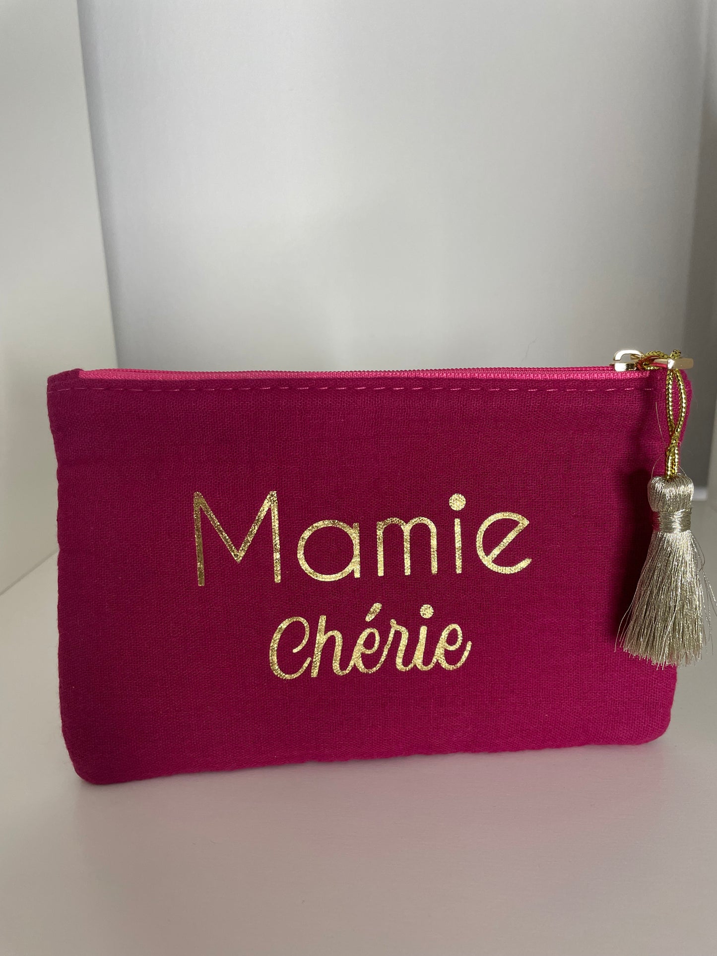 Pochette pompon Mamie Chérie