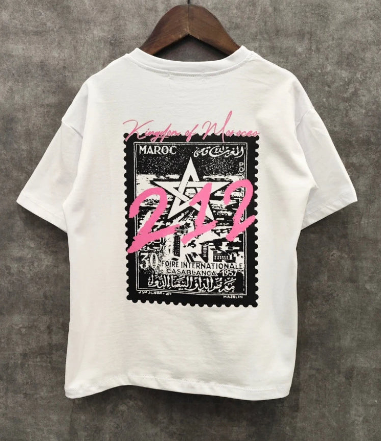 Tee shirt blanc image Maroc