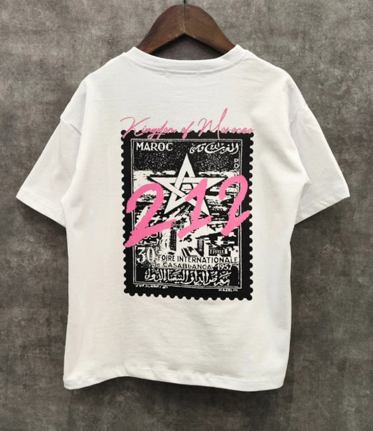 Tee shirt blanc image Maroc