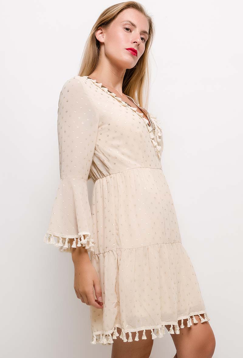 Robe BEIGE ORIENTALE