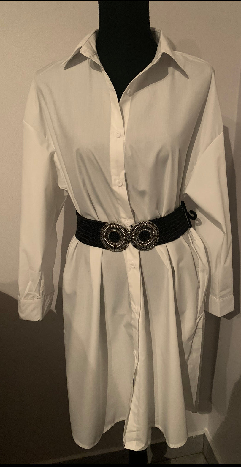 Chemise/ robe blanche longue