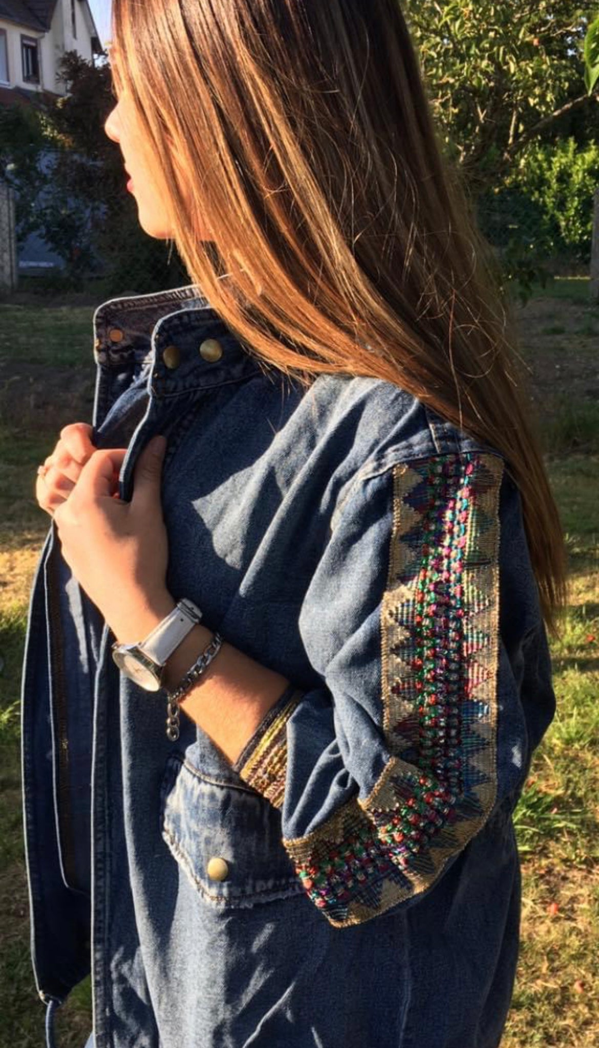 Veste jeans Bohême